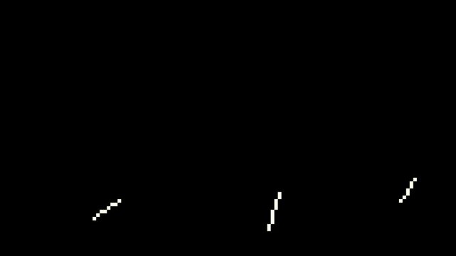 Soft Pixel Art Rain Animation Seamless Loop