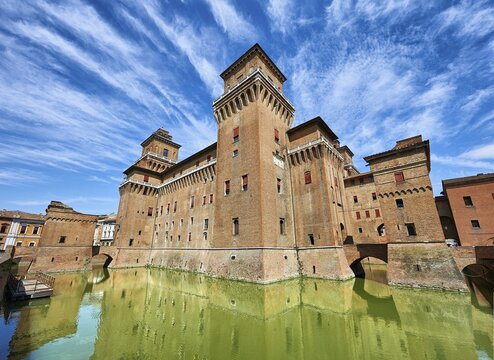 Fort, Castello Estense or Castello di San Michele, Ferrara, Italy