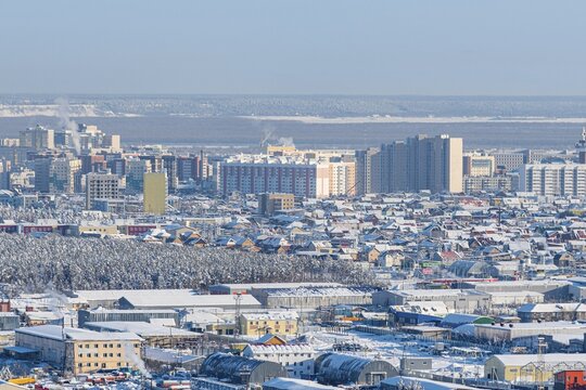 Overlook over Yakutsk, Sakha Republic, Russia