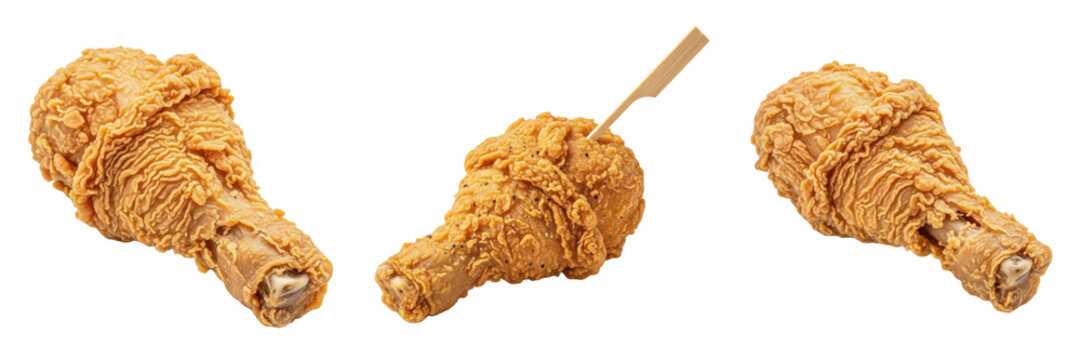 Fried chicken battered poultry food specimen displaying structural culinary parameters, organic material chemical components, processing features within standard food science reference archive dataset