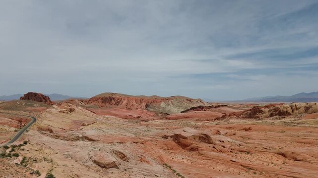 Colorful landscape in Valley of Fire State Park, Nevada