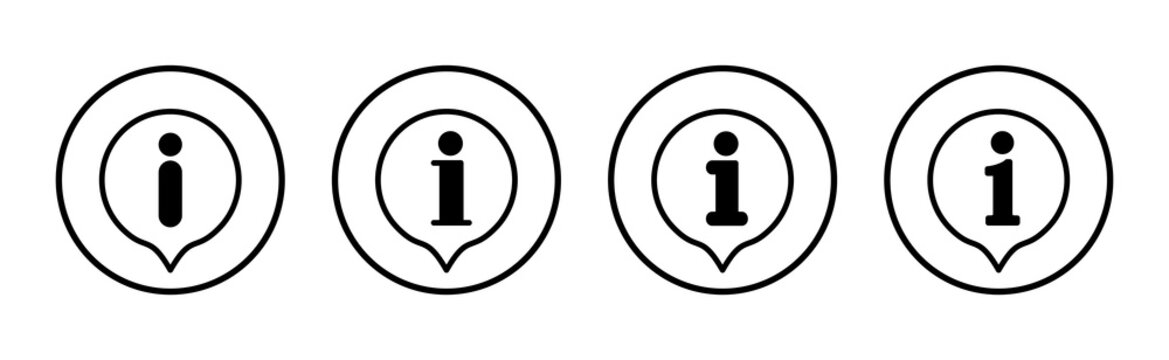 Information sign icon vector illustration. about us sign and symbol. question mark icon