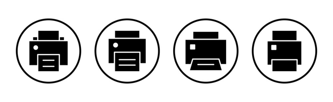 Print icon vector illustration. printer sign and symbol