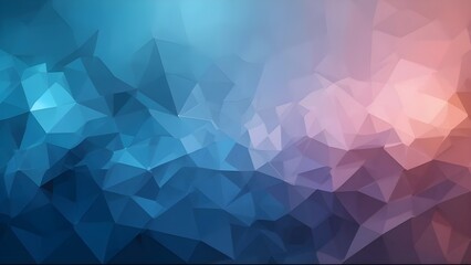 Obraz premium Blue low poly geometric background with crystal-inspired gradients and modern digital aesthetics, perfect for technology themes and stylish presentations.