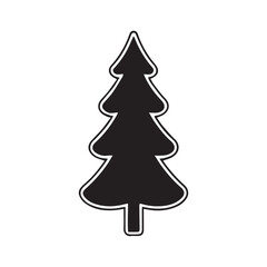 Fototapeta premium christmas tree vector illustration