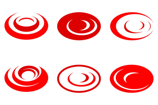red blood cells logo vector design elements set