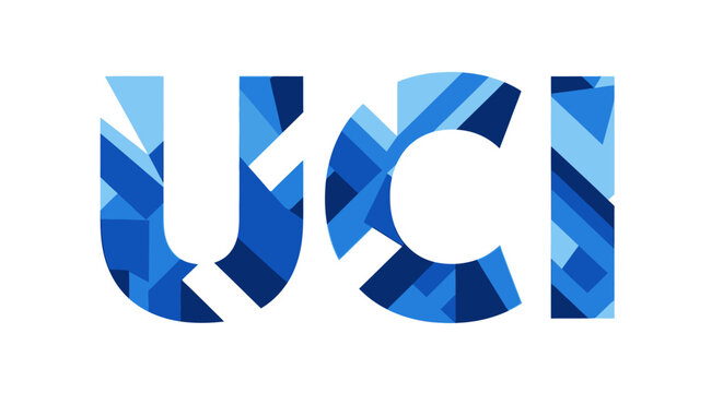 Abstract Geometric UCI Typography Lettering Design