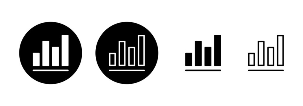 Growing graph icon logo design. Chart sign and symbol. diagram icon