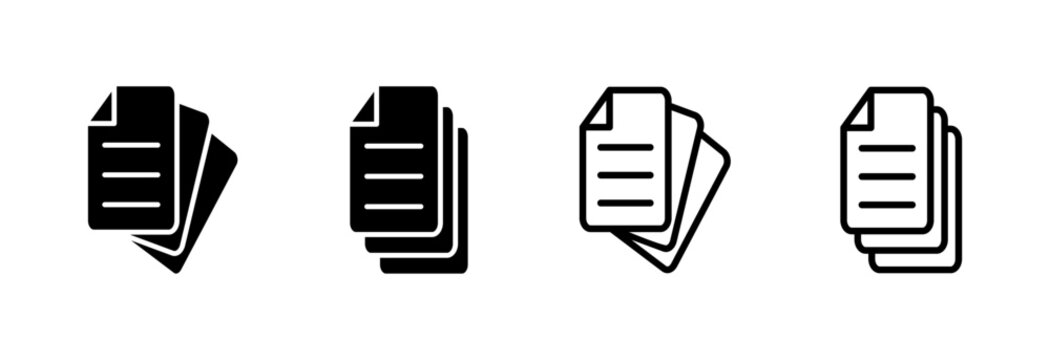 Document icon symbol for apps and websites. edit document. Paper sign and symbol. File Icon