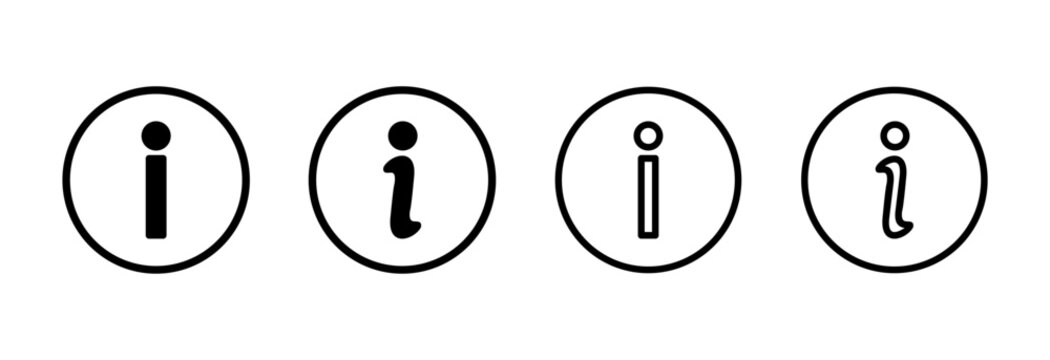 Information sign icon symbol for apps and websites. about us sign and symbol. question mark icon