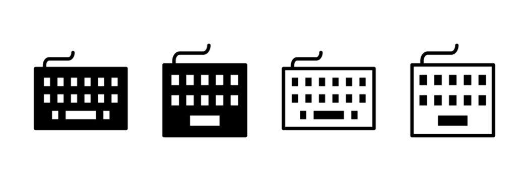 Keyboard icon symbol for apps and websites. keyboard sign and symbol