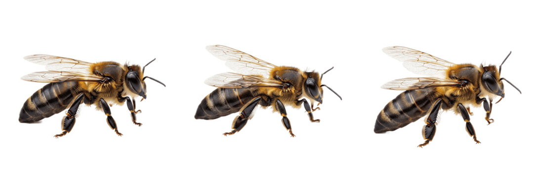 Queen bee bright lighting, Apis mellifera, Apidae family, honeybee reproductive female high illumination studio exposure, over-head white light distribution, uncompressed chitin luster scale