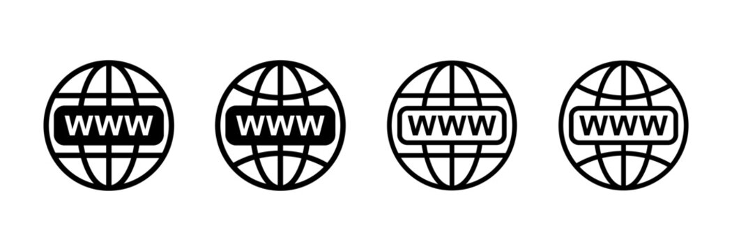 Web icon symbol for apps and websites. go to web sign and symbol. web click icon. Global search icon