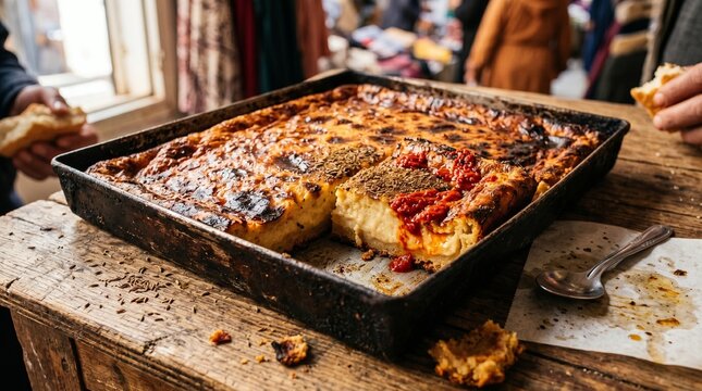 Authentic Algerian Garantika Street Food with Cumin