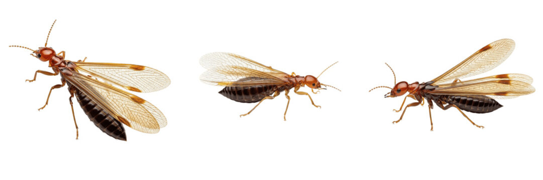 Queen drywood termite, Cryptotermes brevis, Kalotermitidae family, non-physogastric dealate female profile, sclerotized rigid chitin abdomen layout, timber borer cavity nesting mapping format