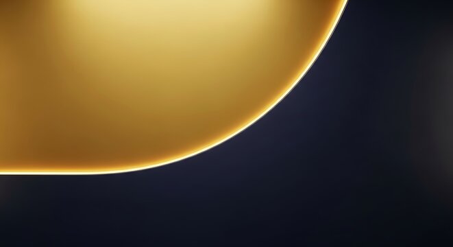 Golden gradient sunset over dark space