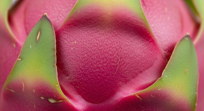 Detailed Texture of Dragon Fruit Pink Skin