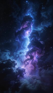 Nebula galaxy outer space star night cloud cosmic fantasy abstract swirl portal and space nebula cloud galaxy cosmos night sky star field glowing light mysterious vision and nebula cloud cosmic sky