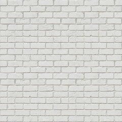 Fototapeta premium Seamless White Brick Wall Texture for Background and Design.