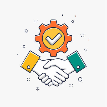 Business Partnership and Agreement Icon