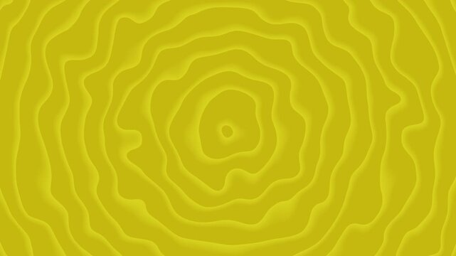 Abstract yellow background with layered organic contour lines forming a smooth topographic pattern. Vibrant minimalist composition featuring soft depth and flowing geometric texture.