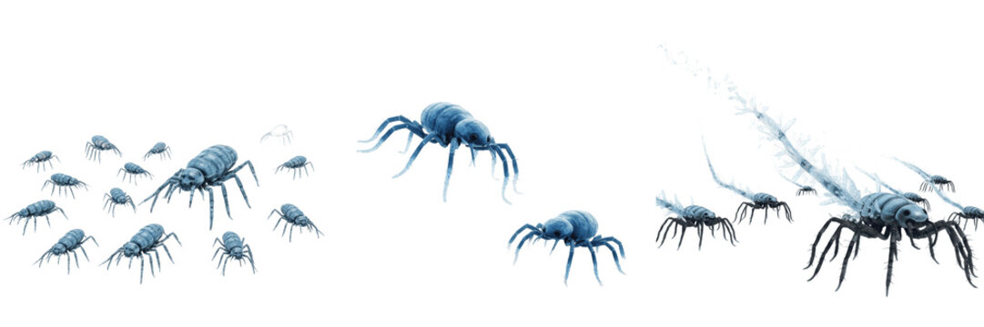 Swarm of embiids, Embia savignyi, Embiidae family, embioptera spun silk tunnel aggregate, expanded fore-tarsi silk spinning organs, bark crevice tropical colony crawling tracking profile