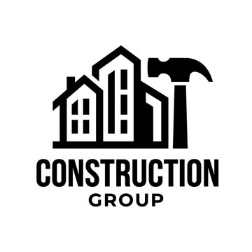Construction Group Logo Design Elements.