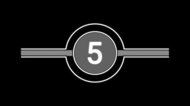 Modern Ten Second Timer Animation with Progress Bar and Circular Wipe