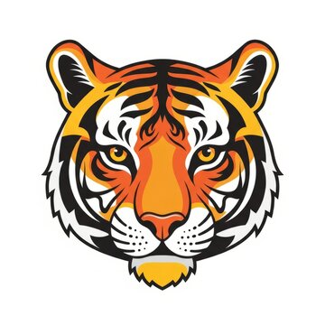 Animal Mask 2D Illustration Vector with Decorative Tribal and Carnival Style Isolated on White Background