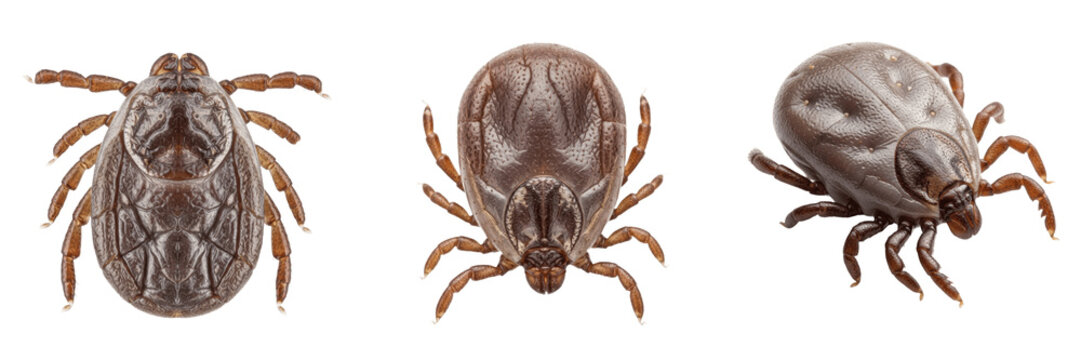 Soft tick, Argas reflexus, close-up perspective view, Argasidae family, leathery cuticle body structure, non-scutum multi-host nocturnal parasite, avian vector organism, diagnostic textbook setup