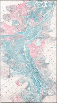 Macro abstract fluid acrylic paint morandi palette dusty pink sage green pale beige seamless blend calm soothing liquid silk texture soft gradients meditative peaceful phone wallpaper 4K sharp focus