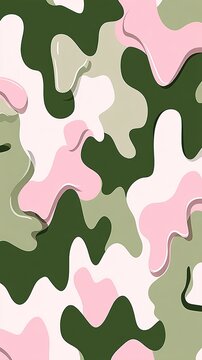 Abstract macro fluid acrylic low saturation morandi palette dusty pink sage green pale beige softly flowing calm soothing liquid silk texture no sharp lines meditative peaceful mobile 4K sharp focus