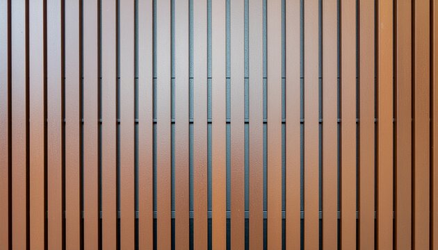 Abstract background showcasing warm vertical slats, creating a rhythmic pattern of light and shadow. Excellent for modern interior design, architectural details, and decorative textures