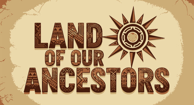 Land of our ancestors logo design.