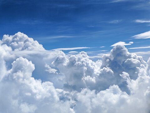 Aerial View of a Majestic Sky