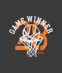 Game Winner Basketball design sport vector illustration © goank graphic