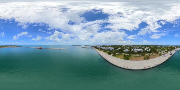 Aerial 360 8k tour of Key West Florida 2026
