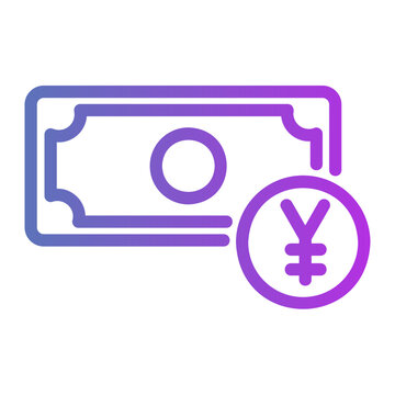 Foreign currency Line Gradient Icon