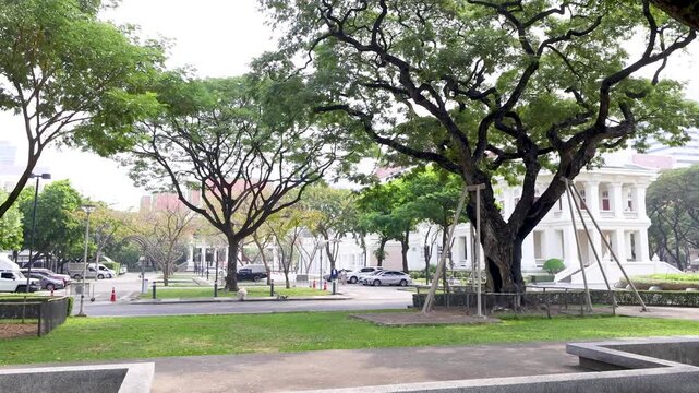 Traditional Thai Architecture and Landscaping at Chulalongkorn University in Bangkok