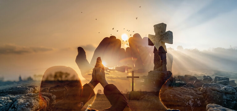 cross mountain sunset, christian faith worship, holy spiritual scene, religious gospel light, sacrifice divine peace, hope resurrection symbol, dramatic heaven background
cross, mountain, sunset, chri