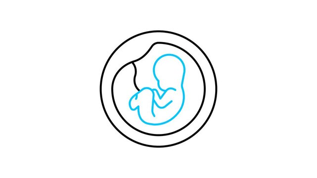 Fetus Animated Video Icon