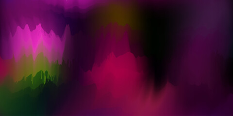 Abstract dark purple pink aurora background with flowing painterly waves and stars © MOMOTAJ