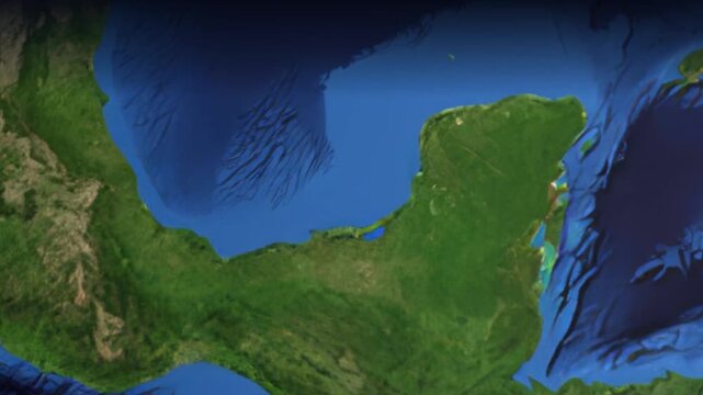 Animated Flight Path from Mexico City to Los Angeles on Earth Map