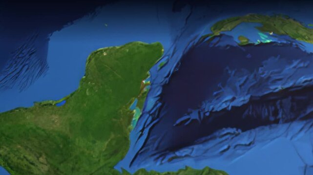 Animated Flight Path from Mexico City to Melbourne Australia
