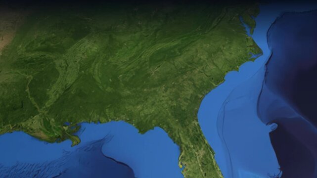 Animated Flight Path Map from Dallas USA to London UK