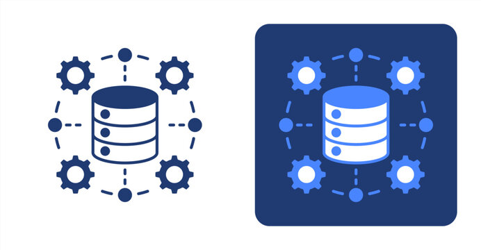 Integration icon, with contrast background.