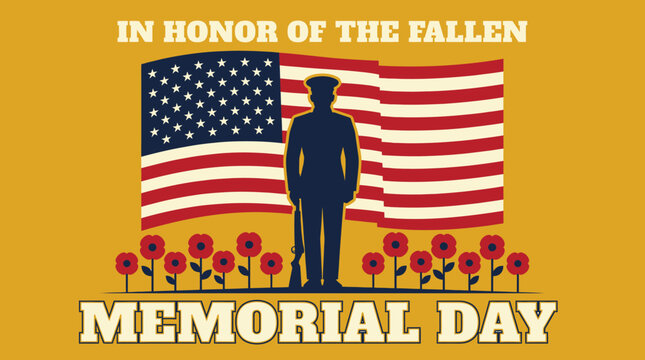 Memorial Day Soldier Honor Fallen.