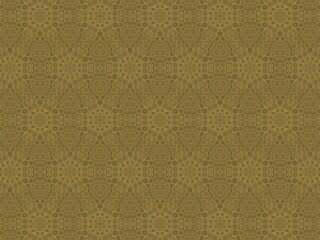 Fototapeta premium Subtle geometric patterns adorn a warm, earthy background. Symmetry and repetition create a soothing, vintage aesthetic. Soft tones invite calmness and elegance in design projects