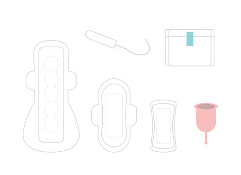 生理用品のイラスト