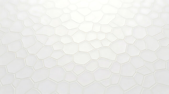 White polygonal cell pattern abstract background